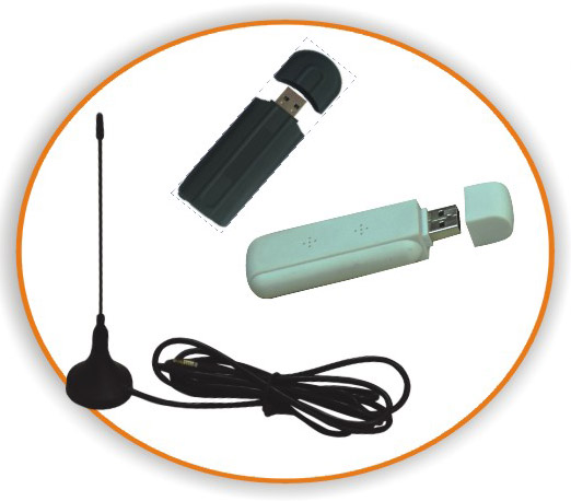 Digital TV Tuner Receiver with USB Dongle and Antenna