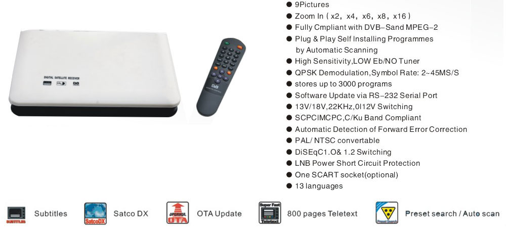 Digital Satellite TV Receiver