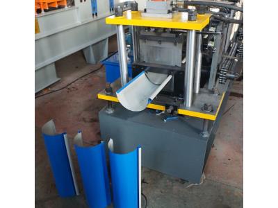 Rain gutter metal profile making roll forming machine - Image 2