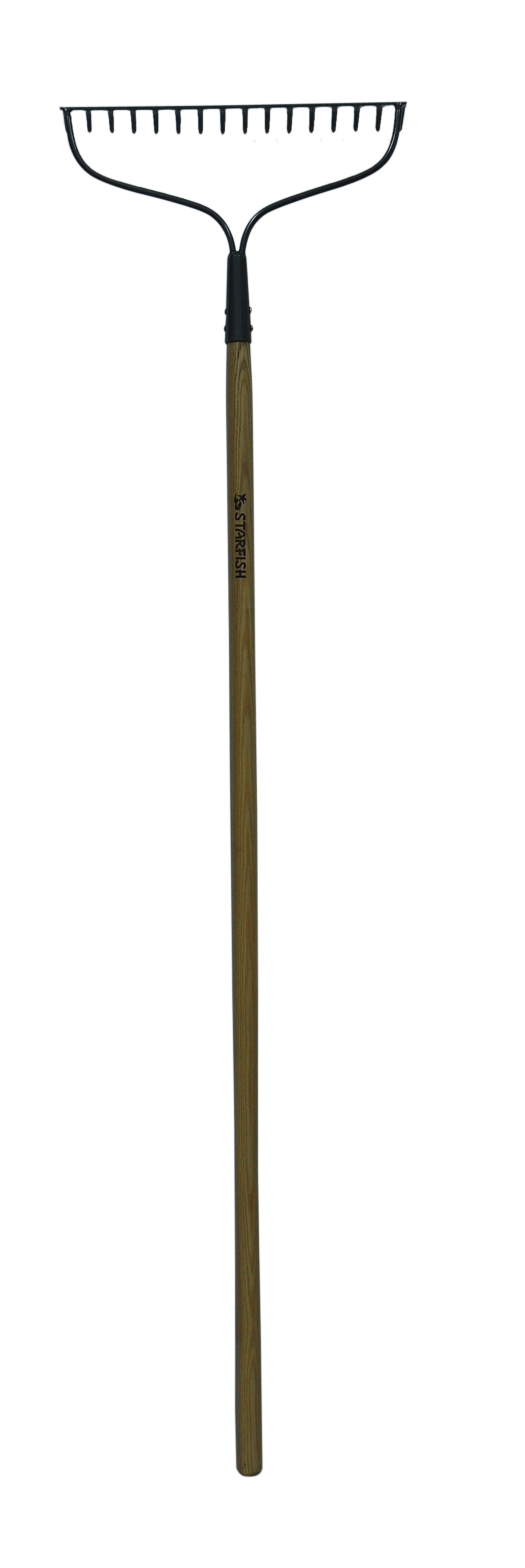Garden Leaf Rake with Wooden Handle