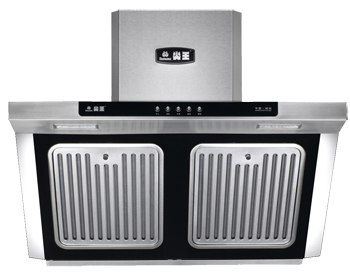 Stainless Steel Kitchen Range Hood with Dual Filter