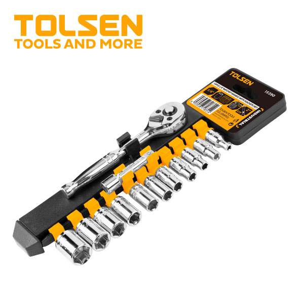 SAE Socket Set with Ratchet Handle