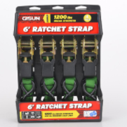 6-Foot Ratchet Tie-Down Strap