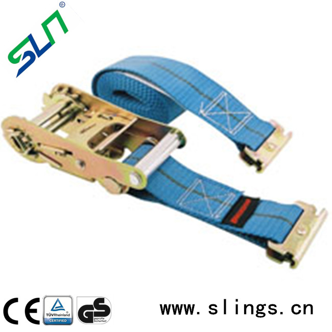 Ratchet Tie Down Straps with E Tracking Fittings End - Image 3