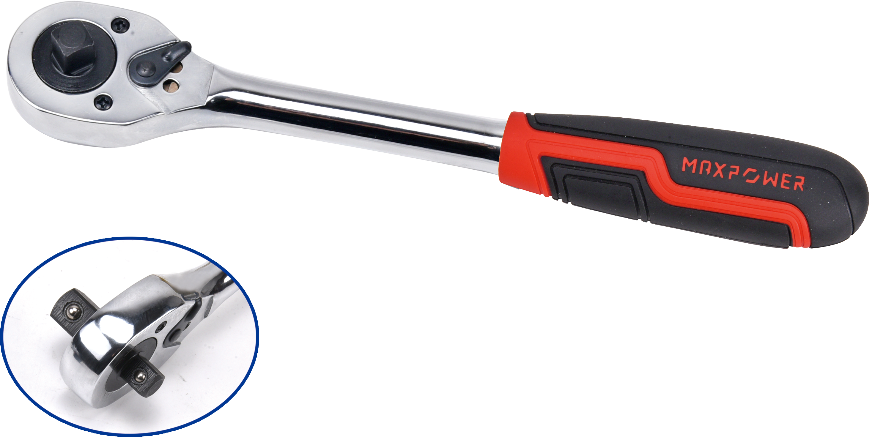 Chrome Ratchet Wrench with Reversible Mechanism