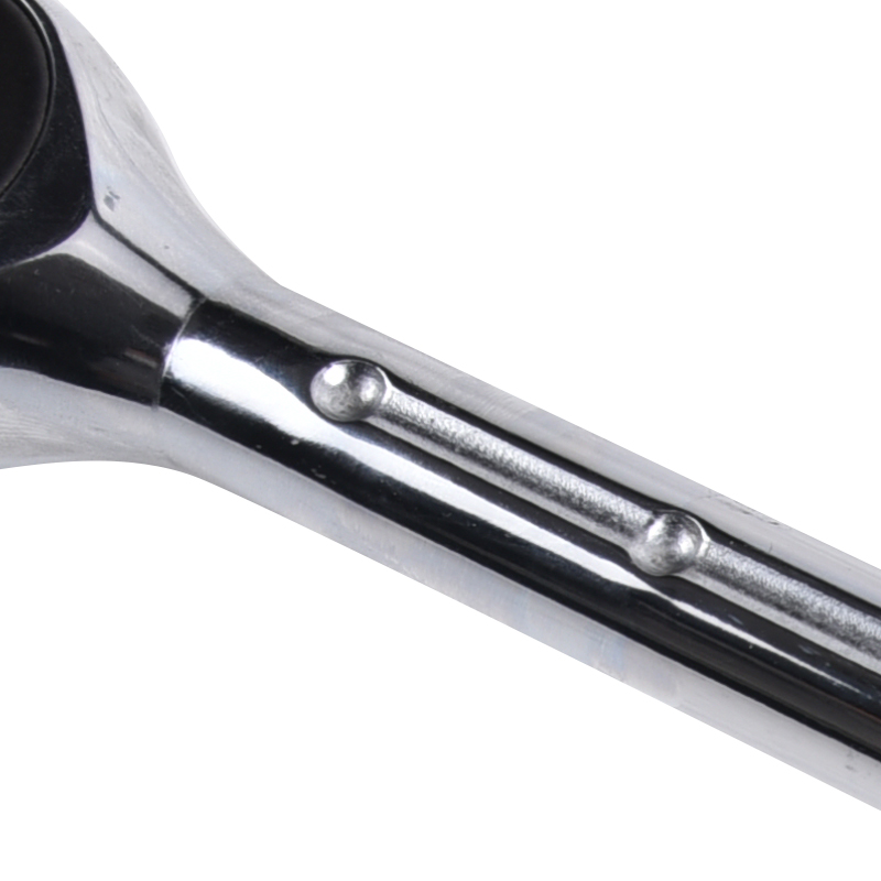 Chrome-Plated Ratchet Wrench with Non-Slip Grip