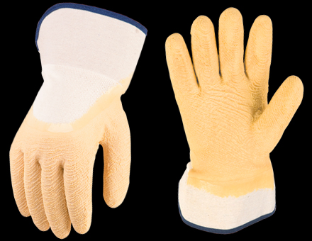 Textured Rubber Coated Work Gloves