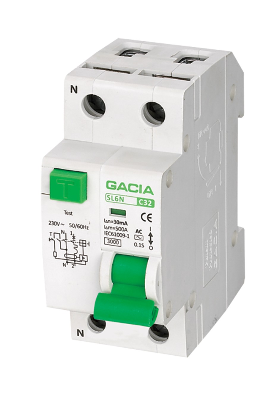 Residual Current Circuit Breaker with Overcurrent Protection