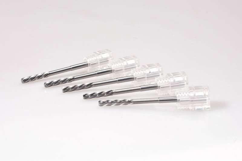 Close up of high-precision reamer tools