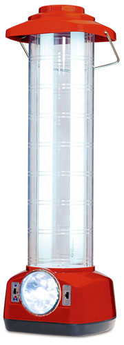Rechargeable 360° Camping Lantern with Fluorescent and LED Lights