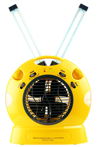 Rechargeable Portable Fan with LED Lantern
