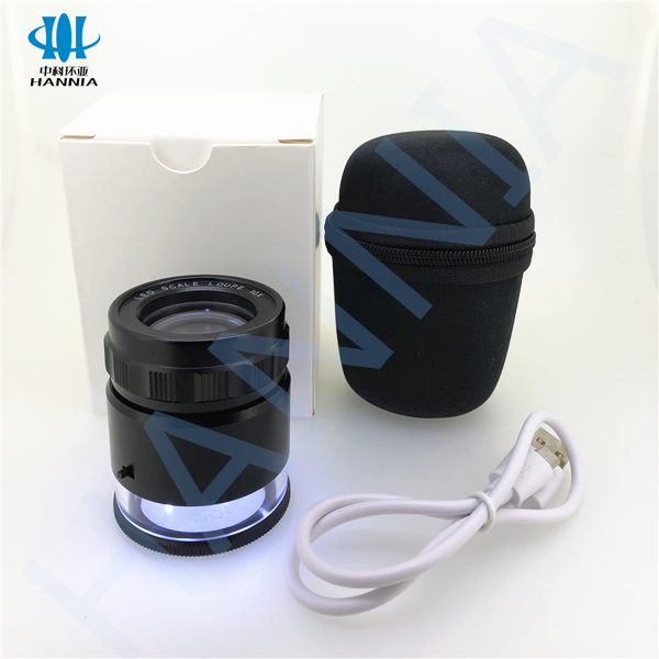 Rechargeable LED Illuminated Scale Loupe 10x Magnification