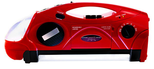 Rechargeable Multifunction Lantern with AM/FM Radio and Cassette Player