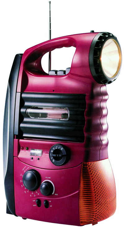 Rechargeable Multifunction Lantern with AM/FM Radio and Cassette Player