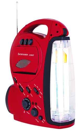 Rechargeable Multifunction Lantern with Radio and Cassette Player