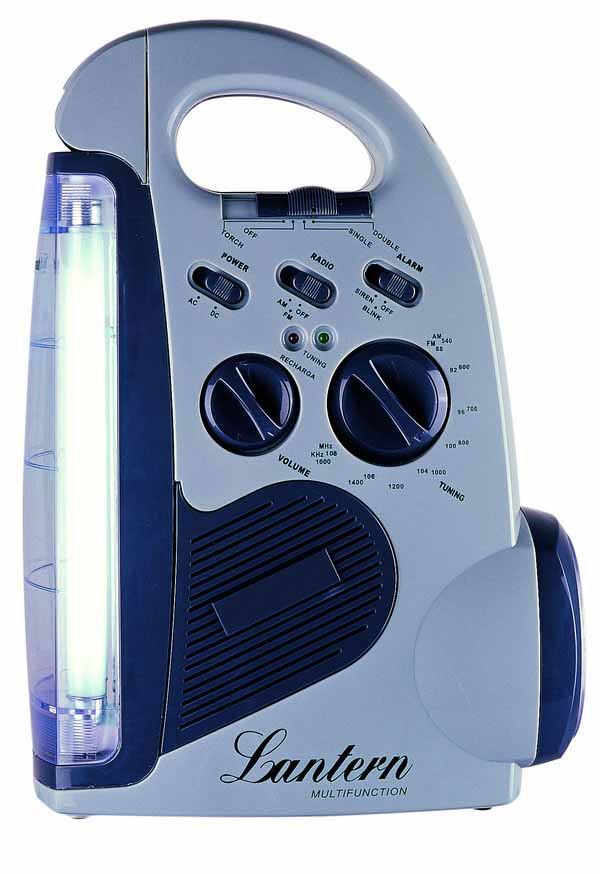 Multifunction Rechargeable Emergency Lantern with AM/FM Radio