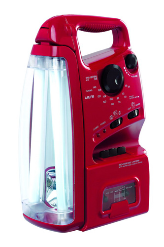 Rechargeable Multifunction Lantern with AM/FM Radio and Cassette Player
