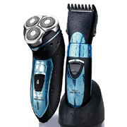 Rechargeable Rotary Shaver and Trimmer Set
