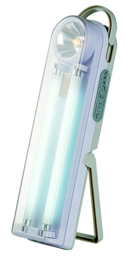Rechargeable Wall-Mountable Lantern with Fluorescent Tube