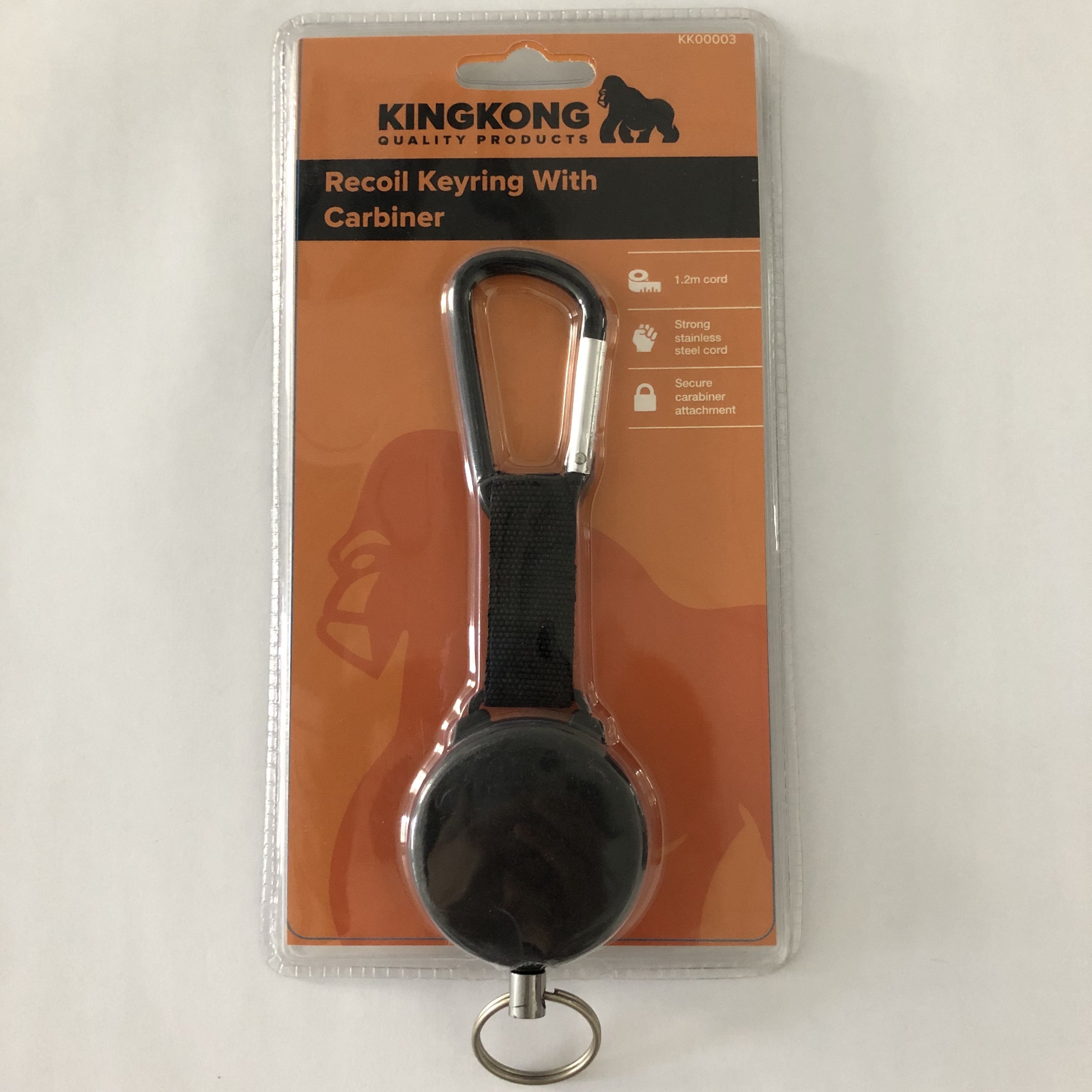 Retractable Key Chain with Carabiner Clip