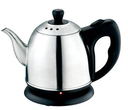 Red Stainless Steel Electric Kettle with Indicator Light