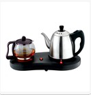 Stainless Steel Electric Kettle with Warmer Base