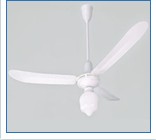 Indoor Ceiling Fan with Integrated Light