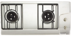 Two-Burner Stainless Steel Gas Cooktop