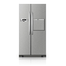 Side-by-Side Refrigerator with Water and Ice Dispenser