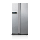 Side-by-Side Refrigerator with Digital Display
