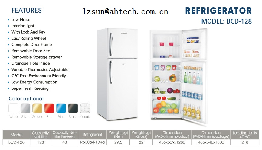 Compact Refrigerator with Adjustable Thermostat