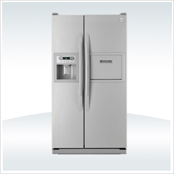 Side-by-Side Refrigerator with Water and Ice Dispenser