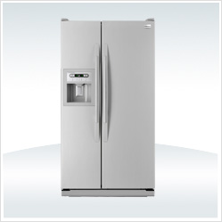 Side-by-Side Refrigerator with Water and Ice Dispenser