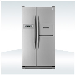 Side-by-Side Refrigerator with Water and Ice Dispenser