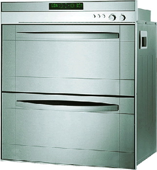 Two-Drawer Stainless Steel Refrigerator