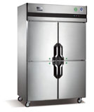 Commercial Stainless Steel Four-Door Refrigerator