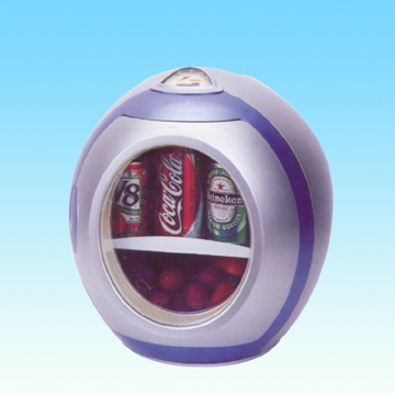 Spherical Compact Refrigerator with Display Window