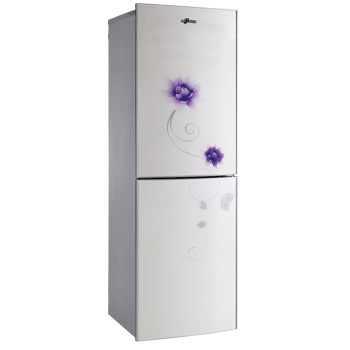 Top-Freezer Refrigerator with Floral Design