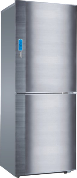 Two-Door Stainless Steel Refrigerator