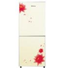 Top-Freezer Two-Door Refrigerator with Floral Design