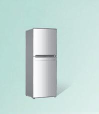 Two-Door Refrigerator with Metallic Finish
