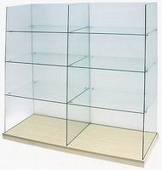 Multi-Tiered Glass Display Refrigerator