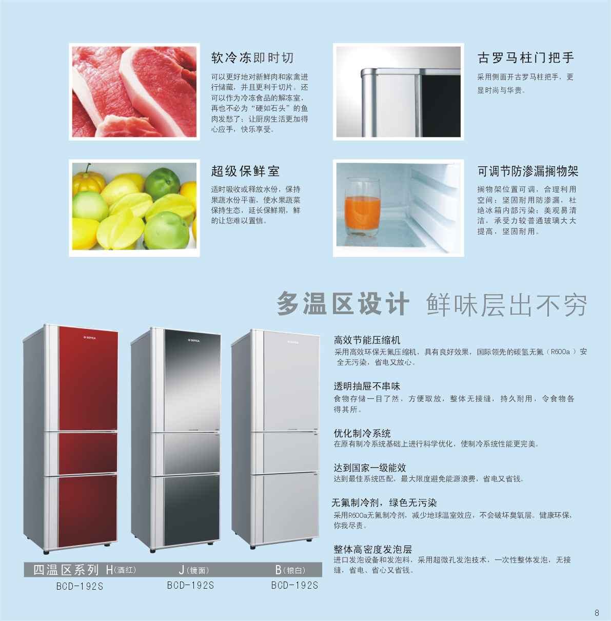 Multi-Temperature Zone Refrigerator