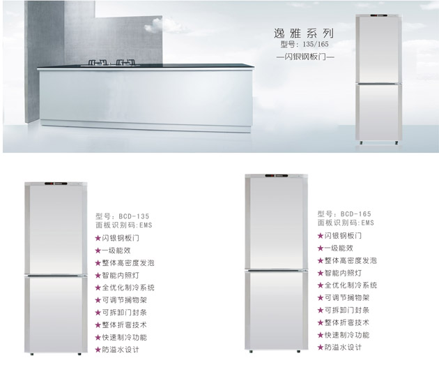 Two-Door Refrigerator