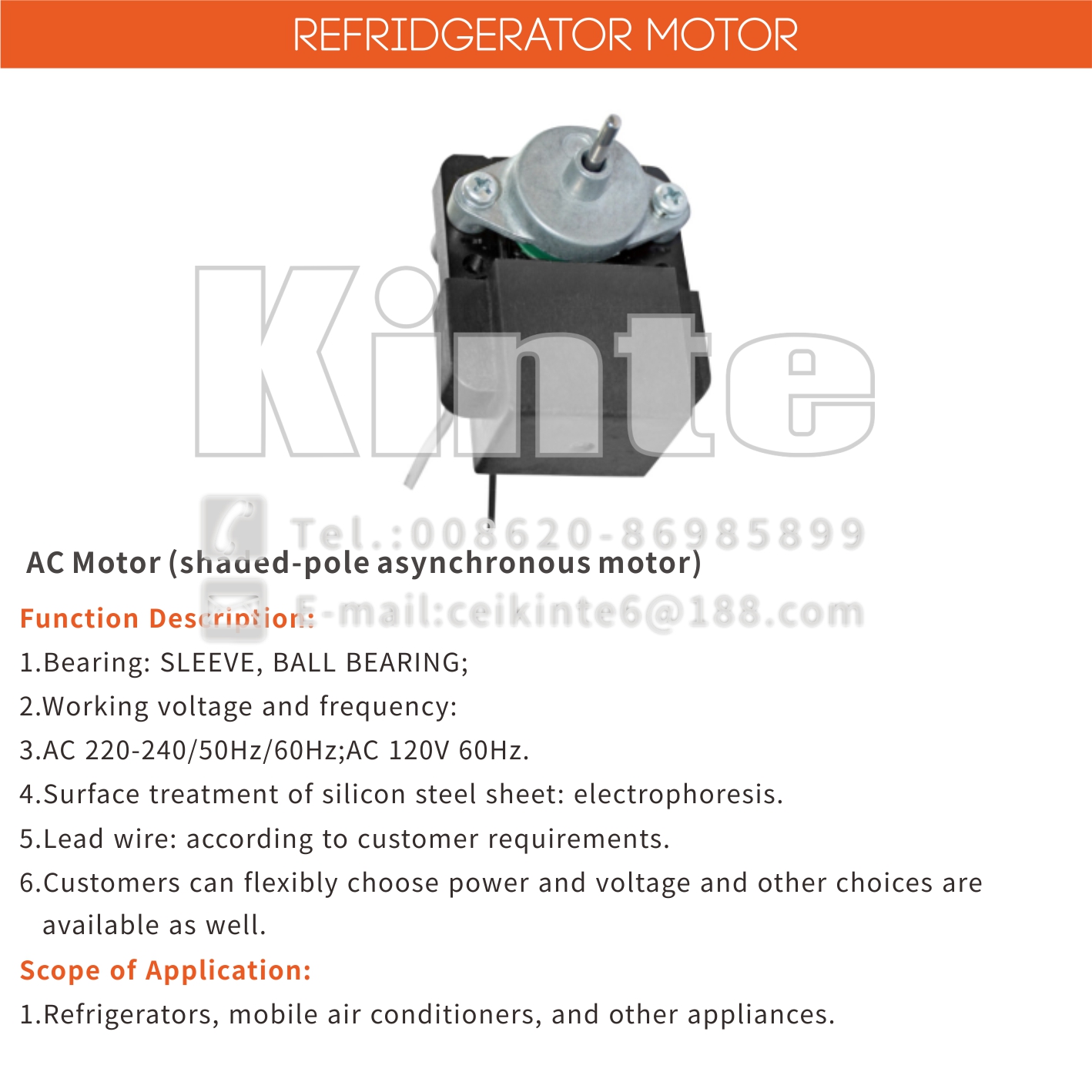 Refrigerator motor - Image 3