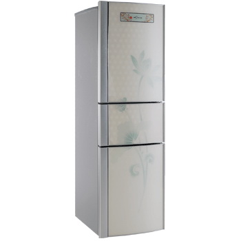 Multi-Door Household Refrigerator with Floral Design