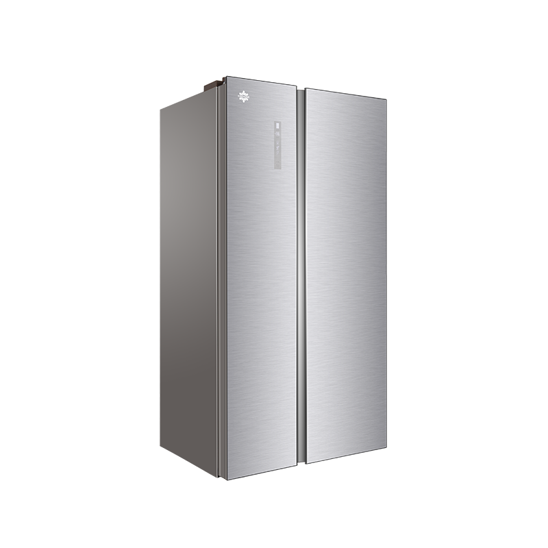 Side-by-Side Refrigerator with Digital Display