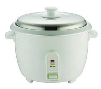 Electric Rice Cooker with Non-Stick Pot
