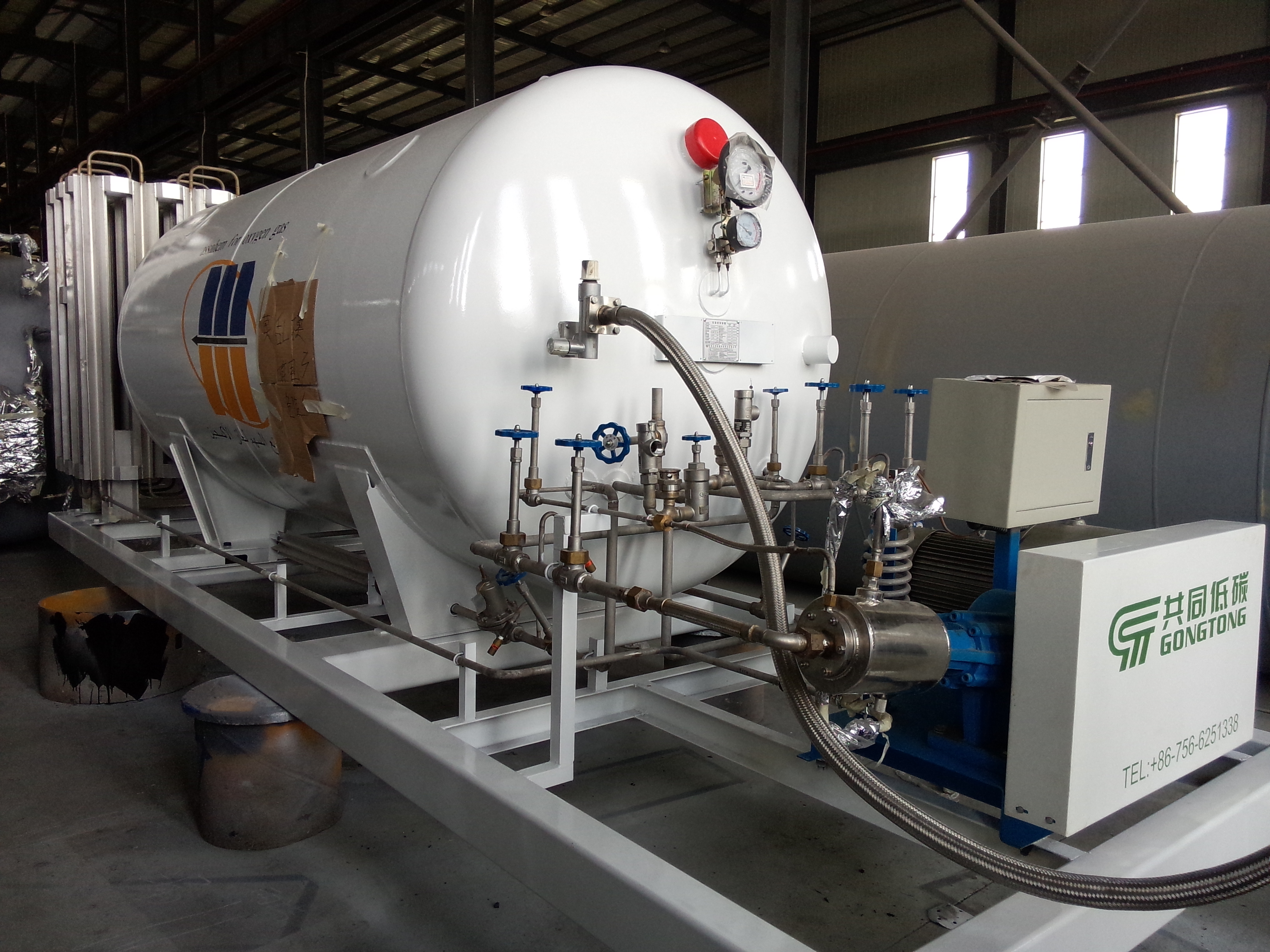 3000L CO2 Gas Storage Tank with Removable Frame