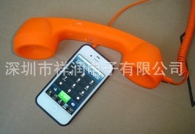 Smartphone Retro Handset with Coiled Cable
